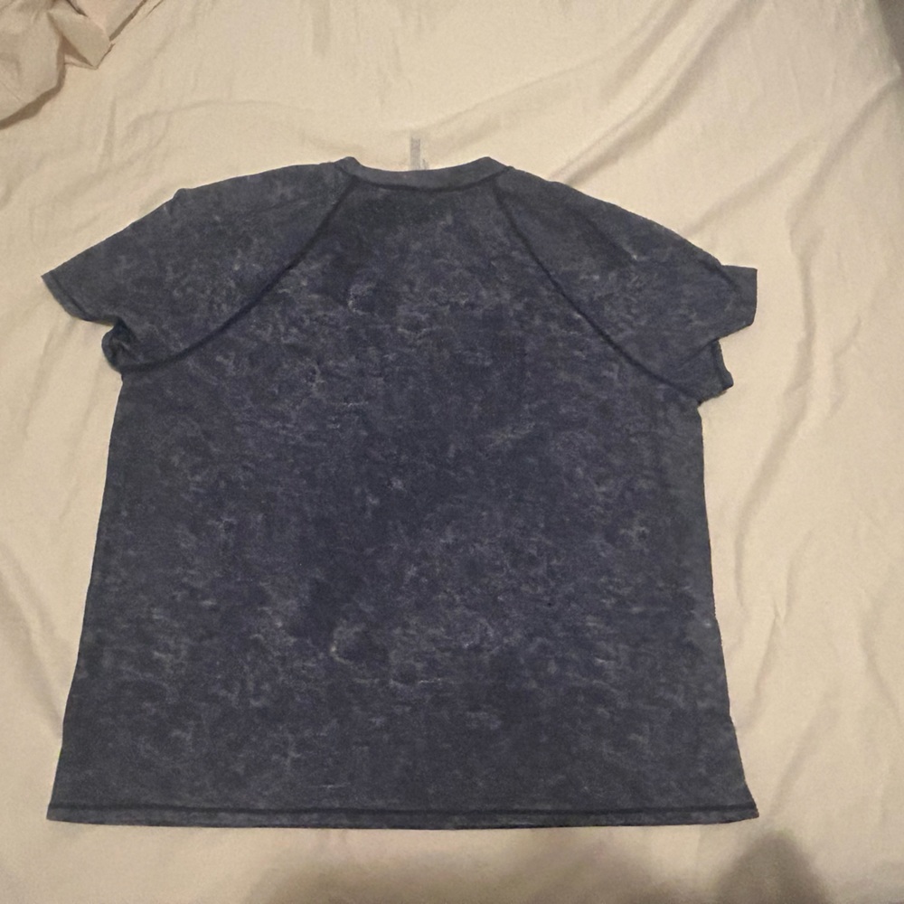 lululemon athletica Navy Mineral Wash Short Sleeve Tee - Picture 2 of 3